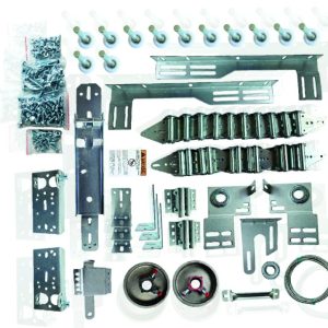Kit de herraje riel doble 200 kg 14 x 8